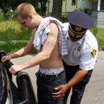 Man with Saggy Pants being searched by police