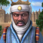 Artist picture impression of Mansa Musa, richest man from Africa