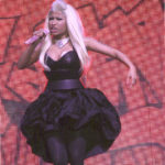 Photo of Nicki Minaj exposed pasties over nipples during performance