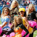 Photo close-up of Tennessee Titans Cheerleaders Halloween Costumes