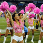 Photo of Tennessee Titans Cheerleaders in pink