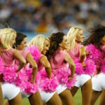 Photo of Tennessee Titans Cheerleaders in pink