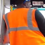 Photo of video of bus driver uppercut of woman in Cleveland