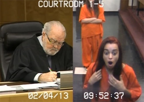Penelope Soto, Miami Teen, Flips Judge In Court Gets 30 Days and $10,000 Bond