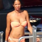 Kimora Lee on yacht in bikini in St Topez