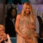 Photo Ciara holds pregnant belly as co-host Sherri Shepherd rubs it