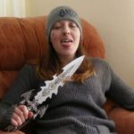 Joanna Dennehy holding knife