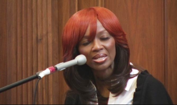 Pebbelz Da Model takes the stand in court.