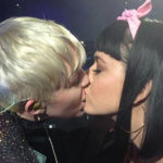 Miley Cyrus and Katy Perry Kissing Photo