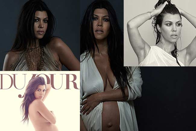 Cover nude Kardashian Magazine photos Kourtney Travis Barker